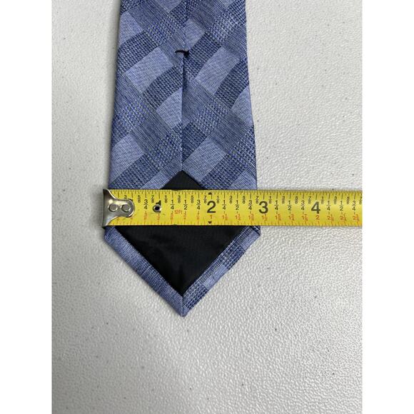 Calvin Klein Purple Plaid Pattern Silk Blend Slim Designer Tie NWT - Picture 7 of 7